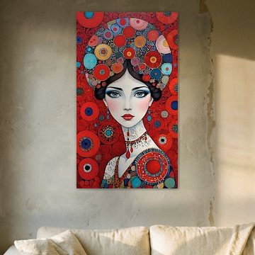 Frau in Rot von Gabriela Rubtov