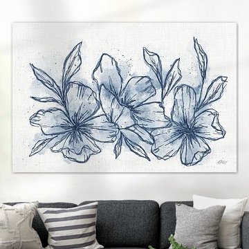 Blue flowers by Dianne Wakker