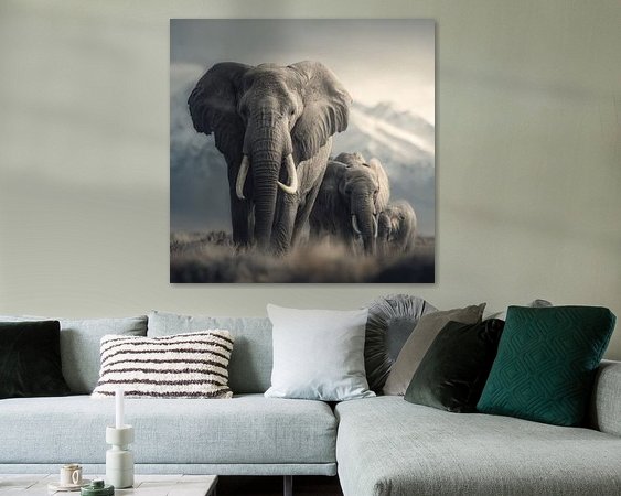 Example of the artwork in a room