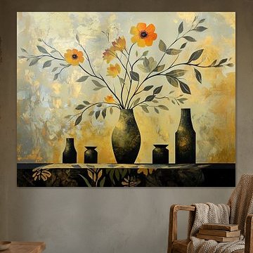 Golden Bloom by Eye catching paintings