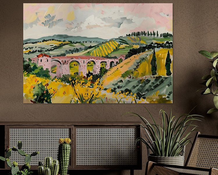 Example of the artwork in a room