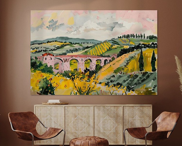 Example of the artwork in a room