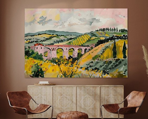 Example of the artwork in a room