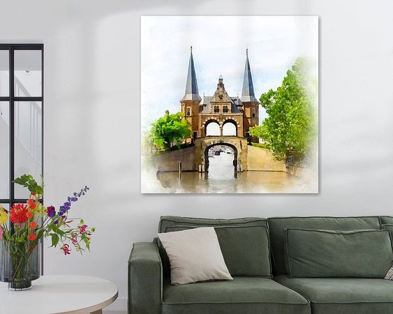 Example of the artwork in a room