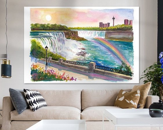 Example of the artwork in a room
