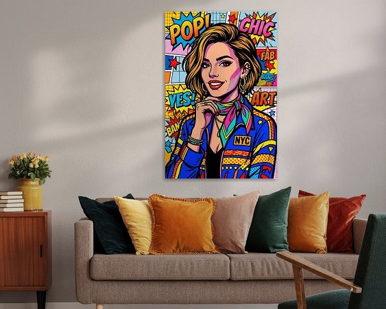 Example of the artwork in a room