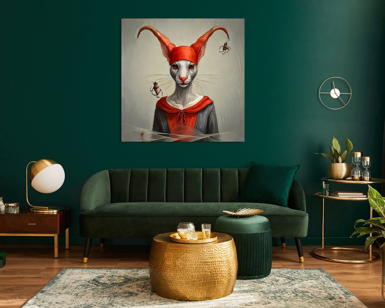Example of the artwork in a room