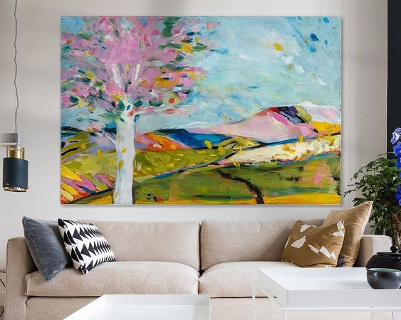 Example of the artwork in a room