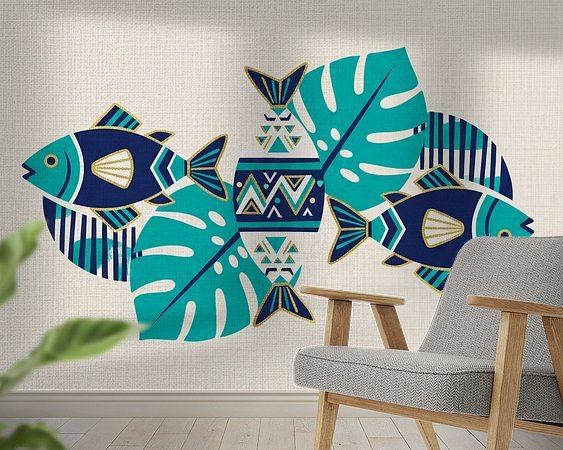 Example of the artwork in a room