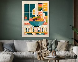 Example of the artwork in a room