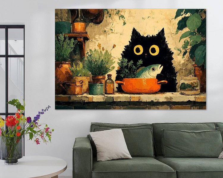 Example of the artwork in a room