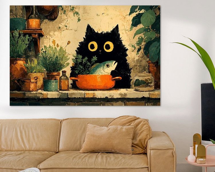 Example of the artwork in a room