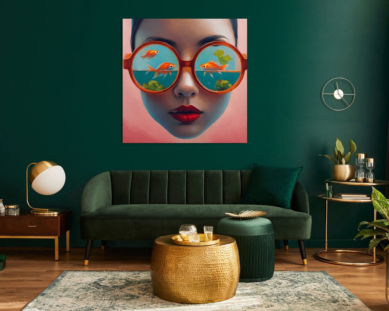 Example of the artwork in a room