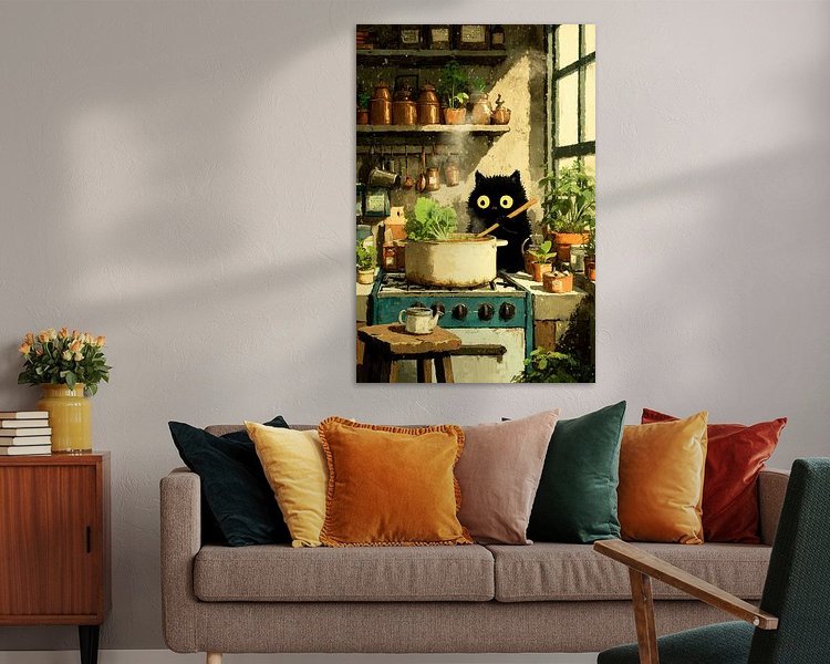 Example of the artwork in a room