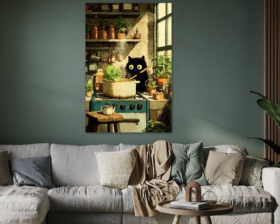 Example of the artwork in a room
