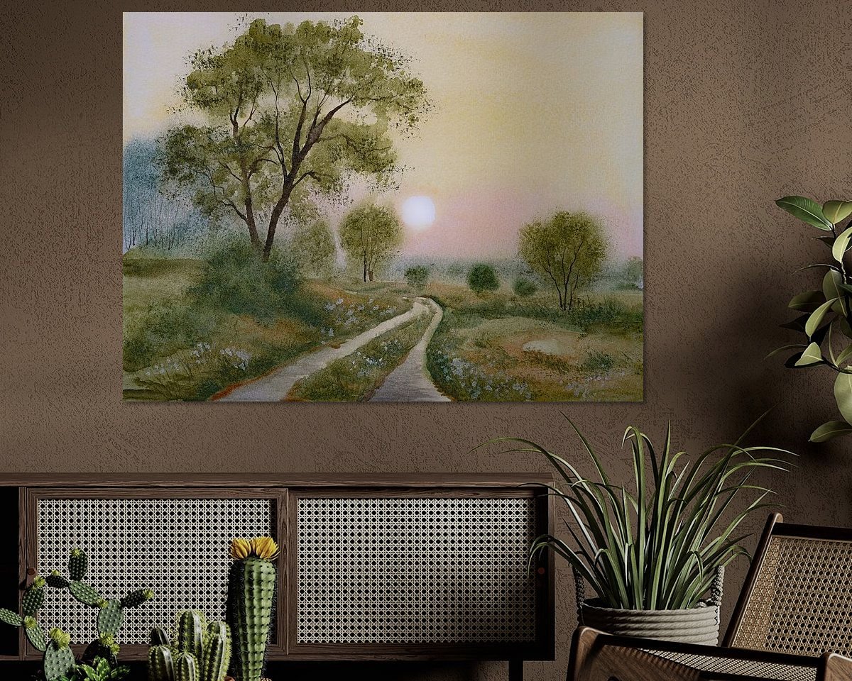 Example of the artwork in a room
