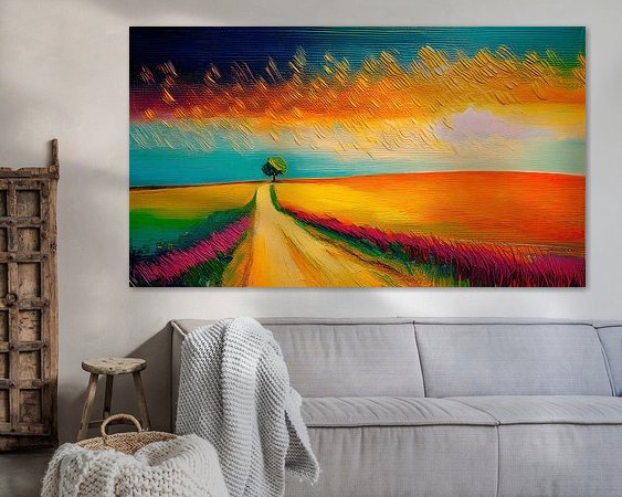 Example of the artwork in a room