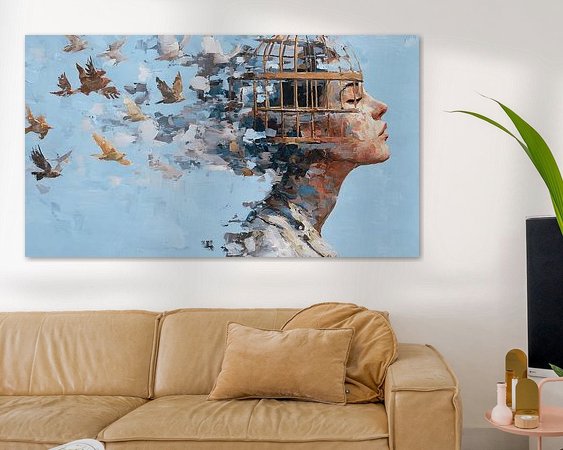 Example of the artwork in a room