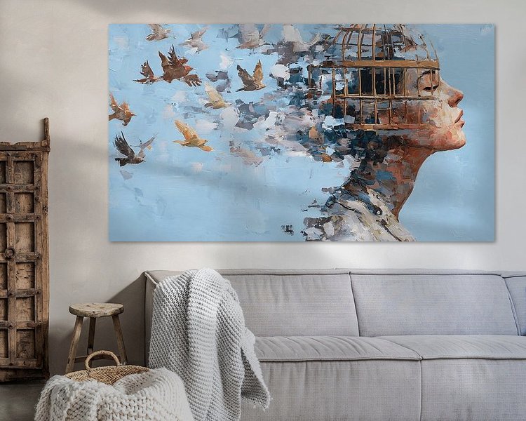 Example of the artwork in a room