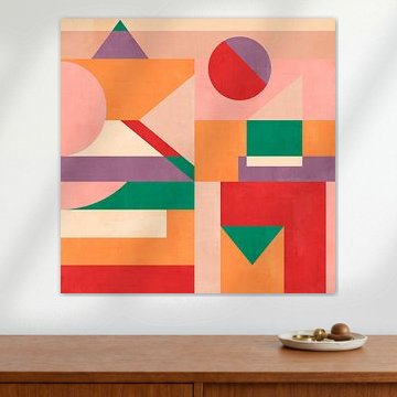 Moderne geometrische kleurvlakken