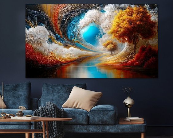 Example of the artwork in a room