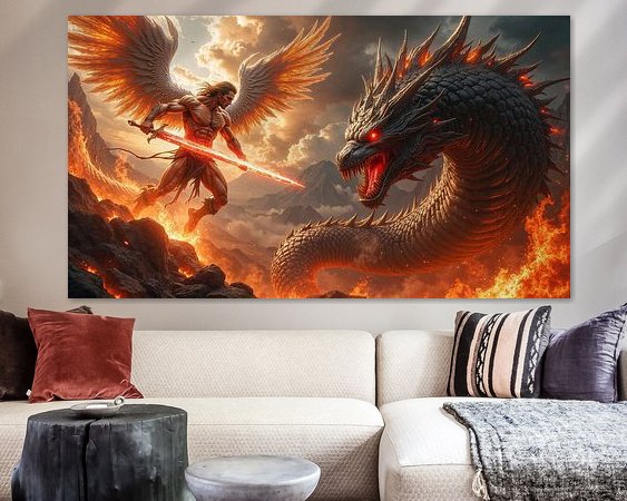 Example of the artwork in a room