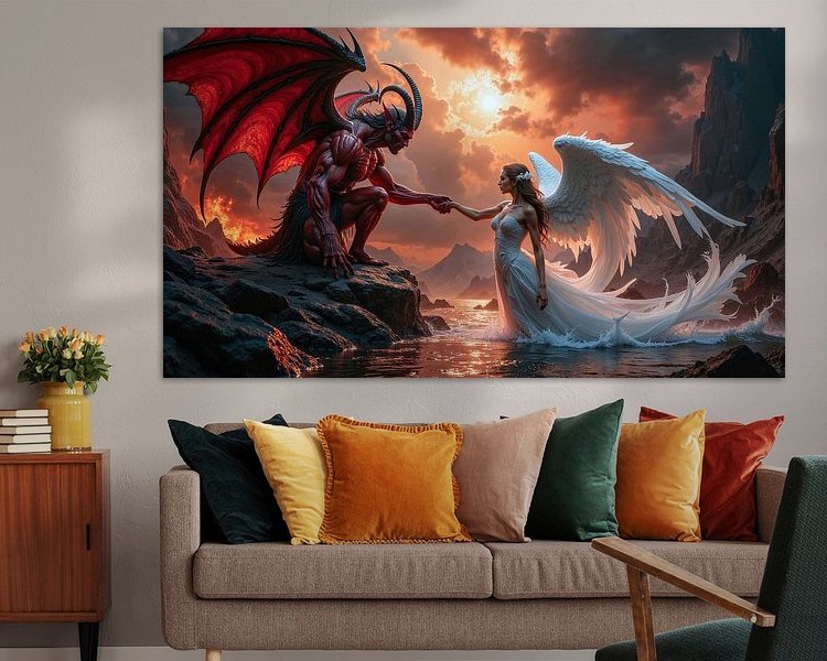 Example of the artwork in a room