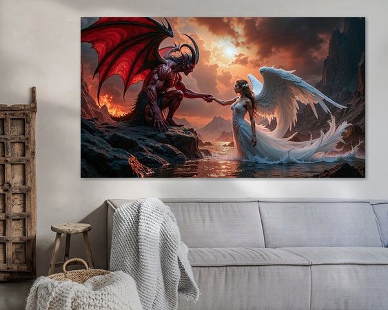 Example of the artwork in a room