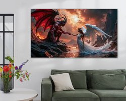 Example of the artwork in a room