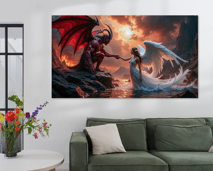 Example of the artwork in a room