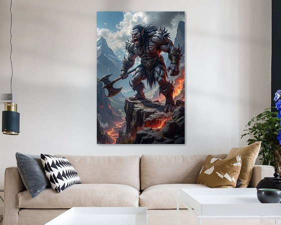 Example of the artwork in a room
