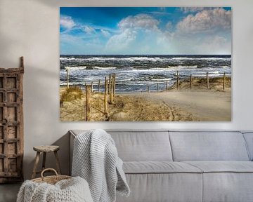 Path through the dunes to the beach by Peter Roder