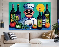 Example of the artwork in a room