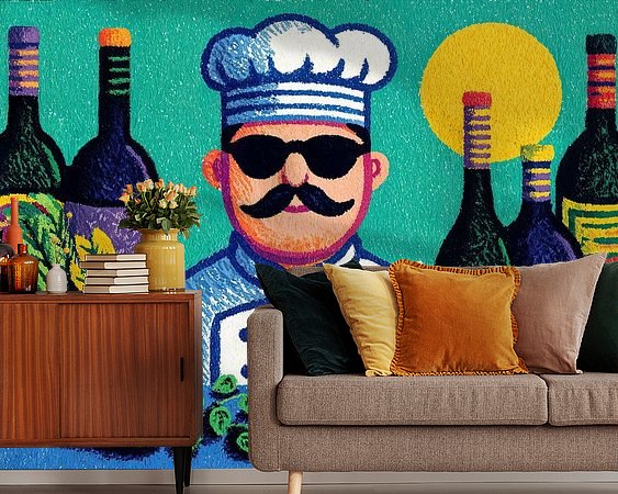 Example of the artwork in a room