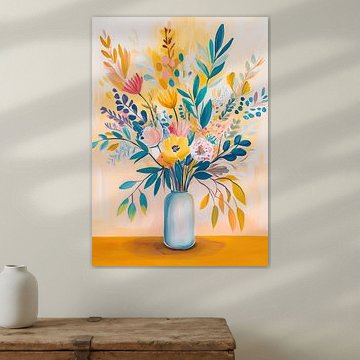 Cheerful Flowers by Eye catching paintings