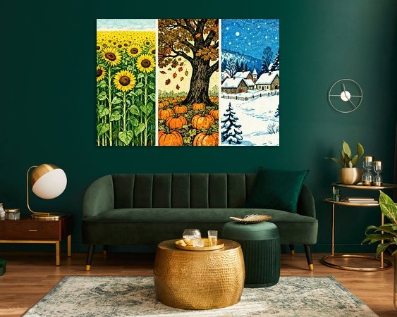 Example of the artwork in a room