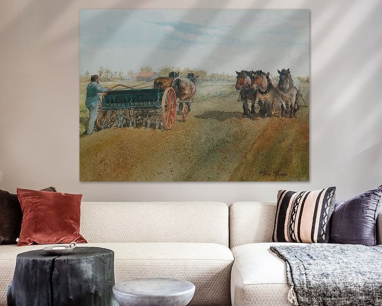 Example of the artwork in a room