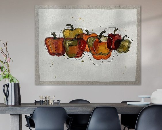 Example of the artwork in a room