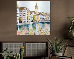 Example of the artwork in a room
