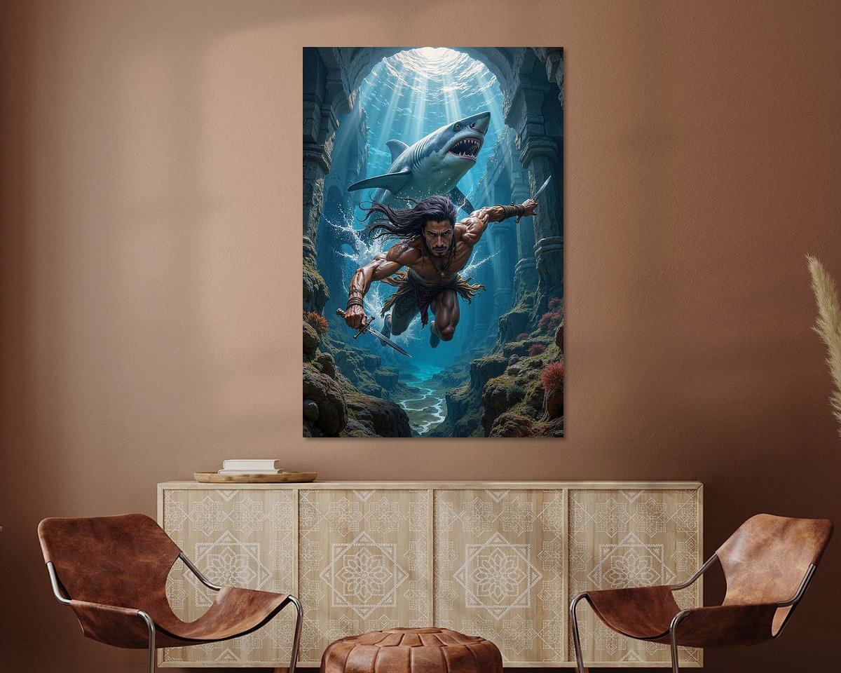 Example of the artwork in a room