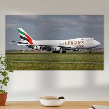 Emirates SkyCargo Boeing 747-400F vrachtvliegtuig.