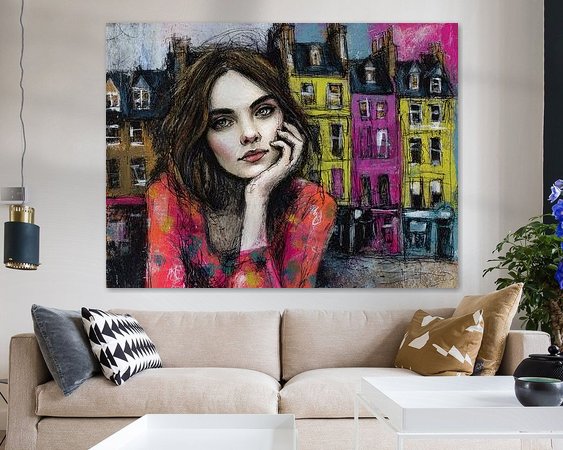 Example of the artwork in a room