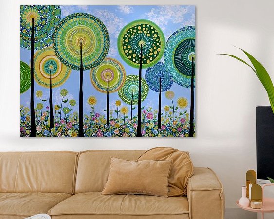 Example of the artwork in a room