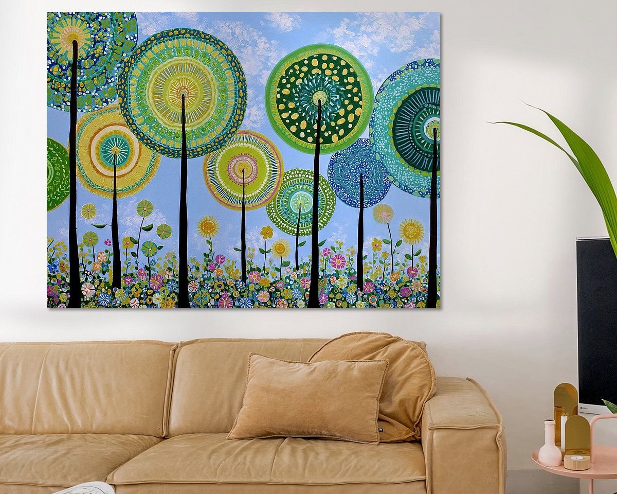 Example of the artwork in a room