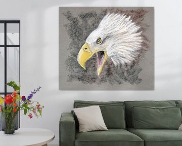 Screaming eagle by Ton van Buuren