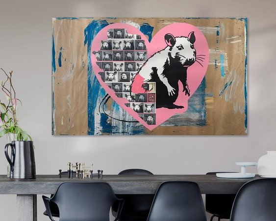 Example of the artwork in a room