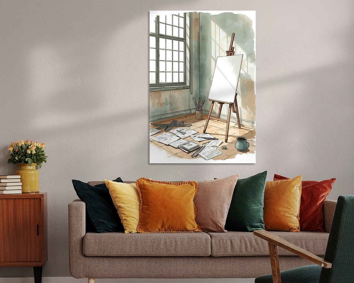 Example of the artwork in a room