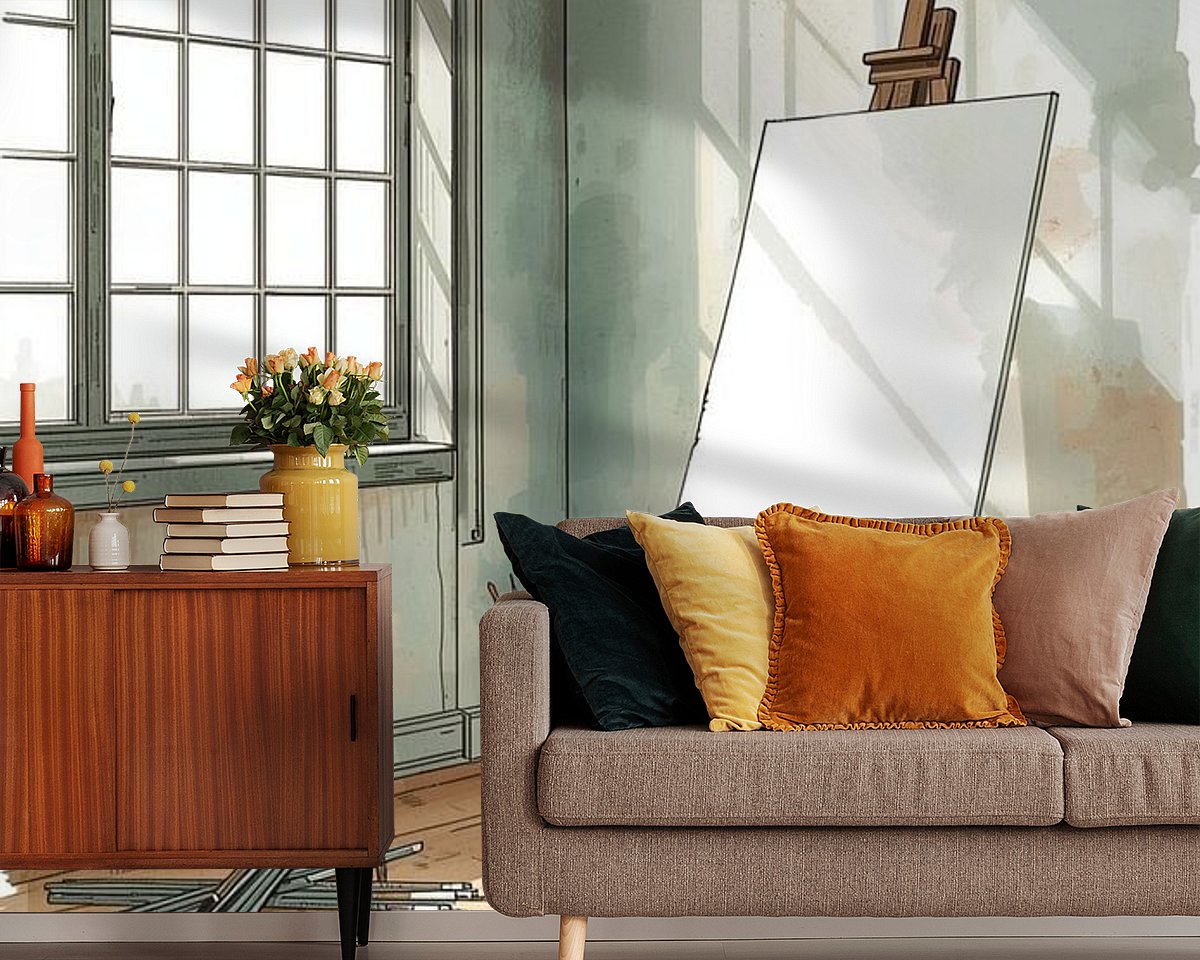 Example of the artwork in a room