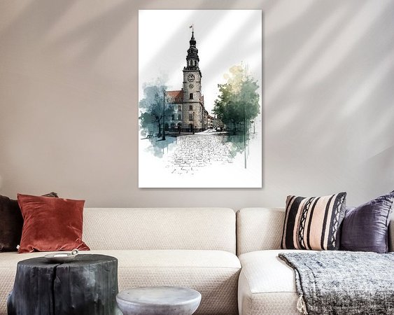 Example of the artwork in a room