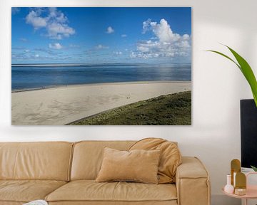 Blick von Texel auf Vlieland von Marian Sintemaartensdijk